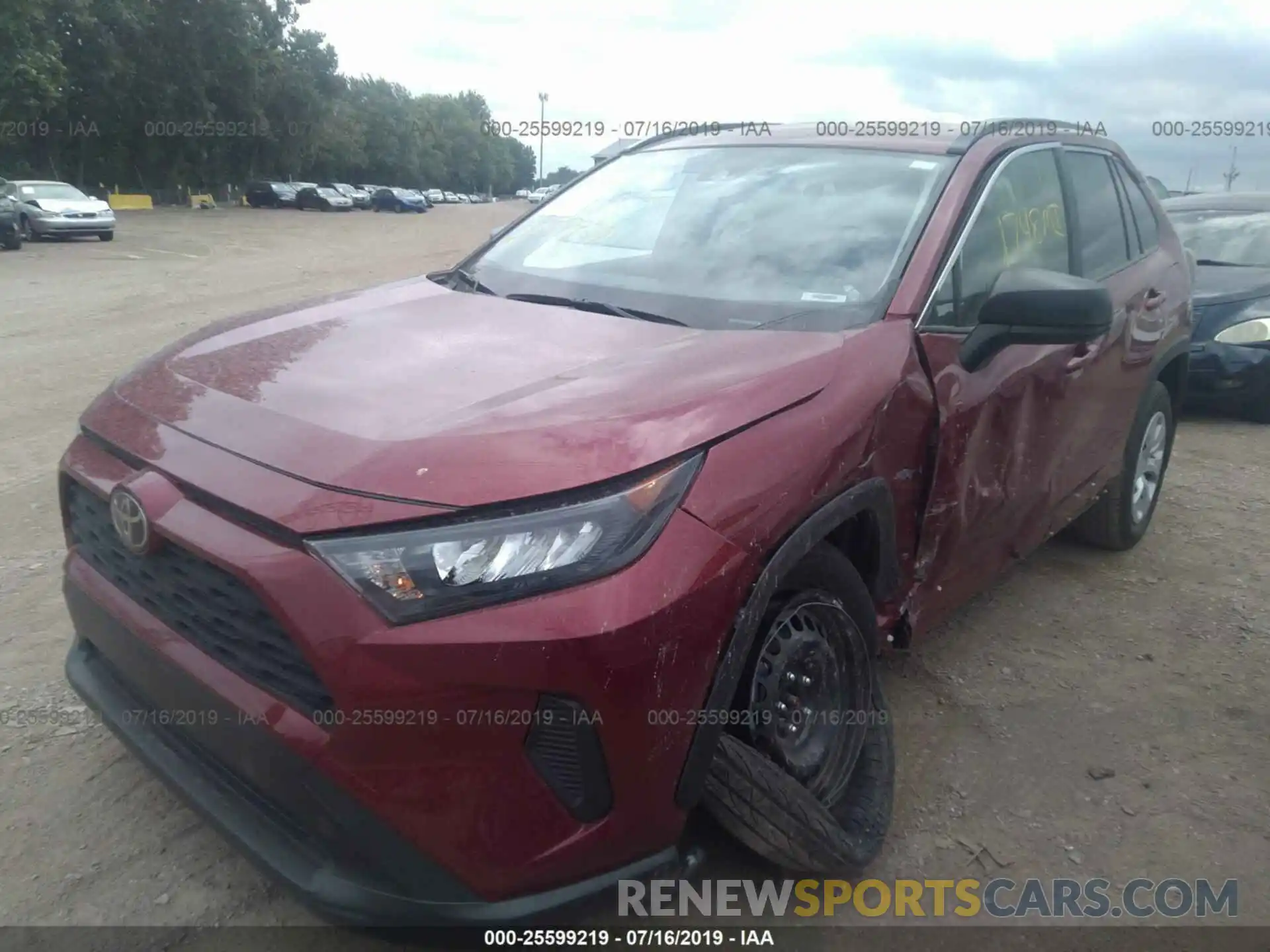 2 Photograph of a damaged car JTMH1RFVXKD506521 TOYOTA RAV4 2019