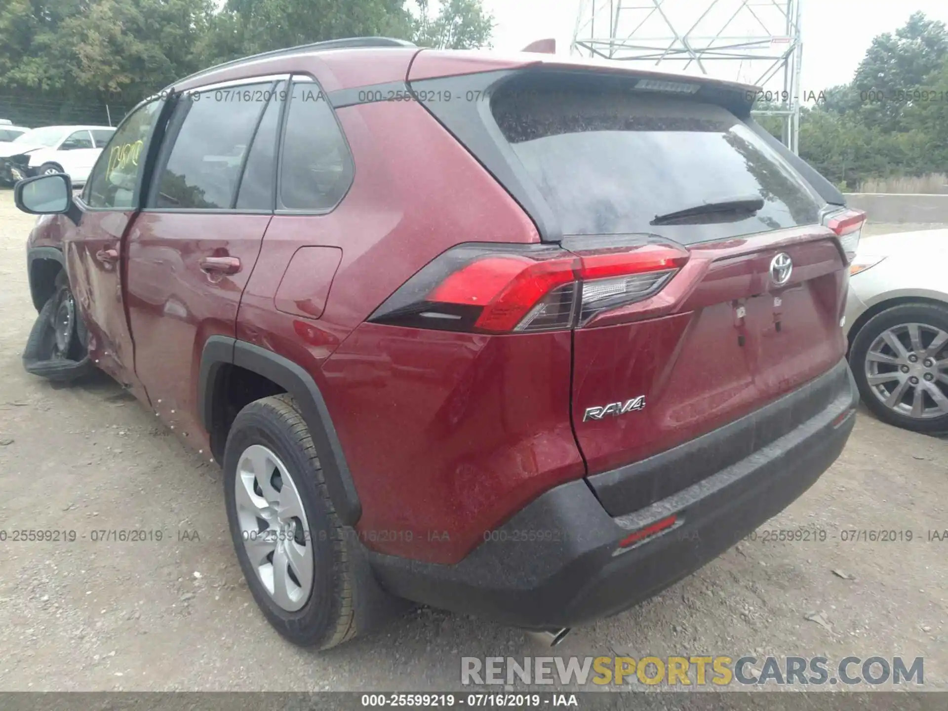 3 Фотография поврежденного автомобиля JTMH1RFVXKD506521 TOYOTA RAV4 2019