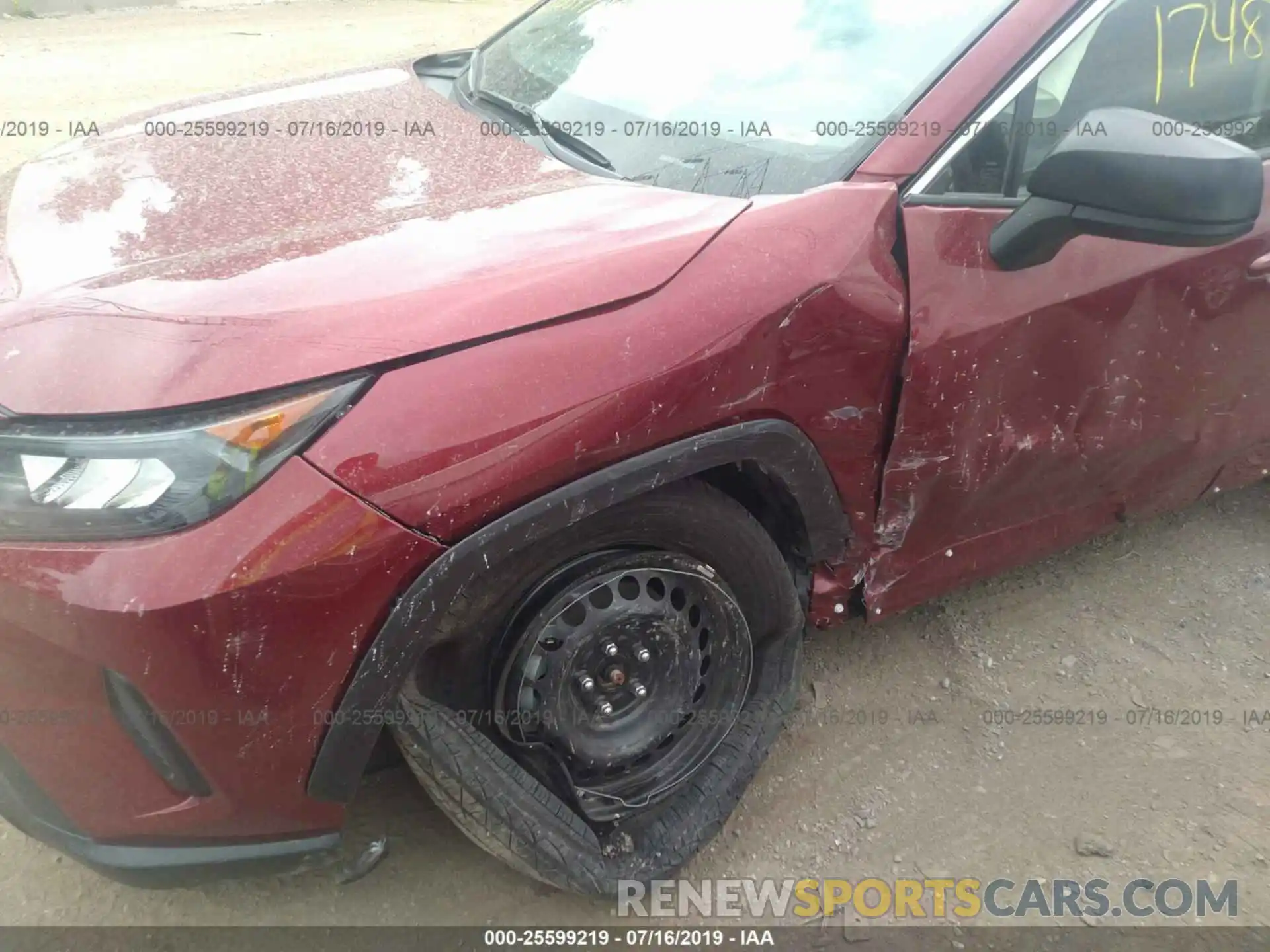 6 Photograph of a damaged car JTMH1RFVXKD506521 TOYOTA RAV4 2019