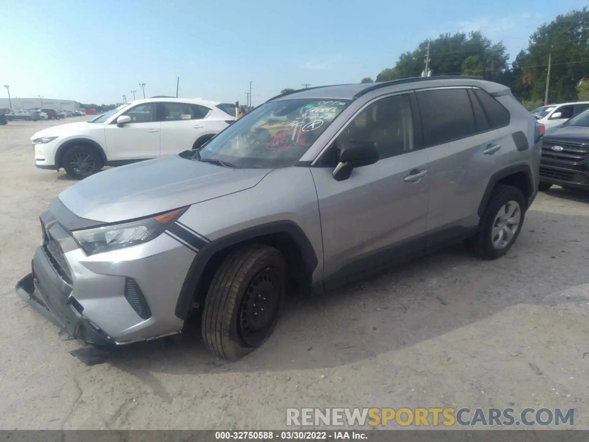 2 Фотография поврежденного автомобиля JTMH1RFVXKD509287 TOYOTA RAV4 2019