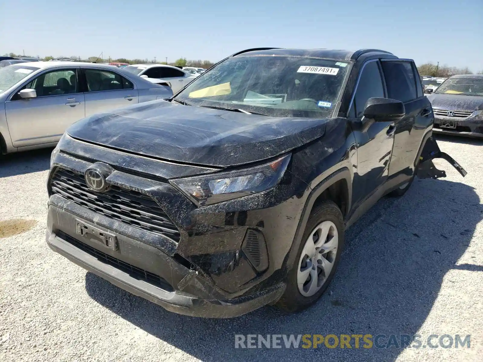 2 Photograph of a damaged car JTMH1RFVXKD516336 TOYOTA RAV4 2019