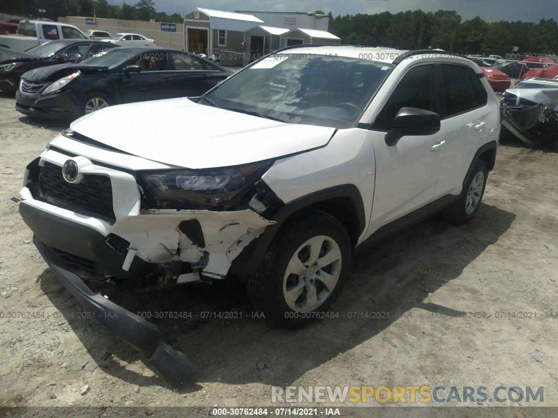 2 Photograph of a damaged car JTMH1RFVXKJ003234 TOYOTA RAV4 2019