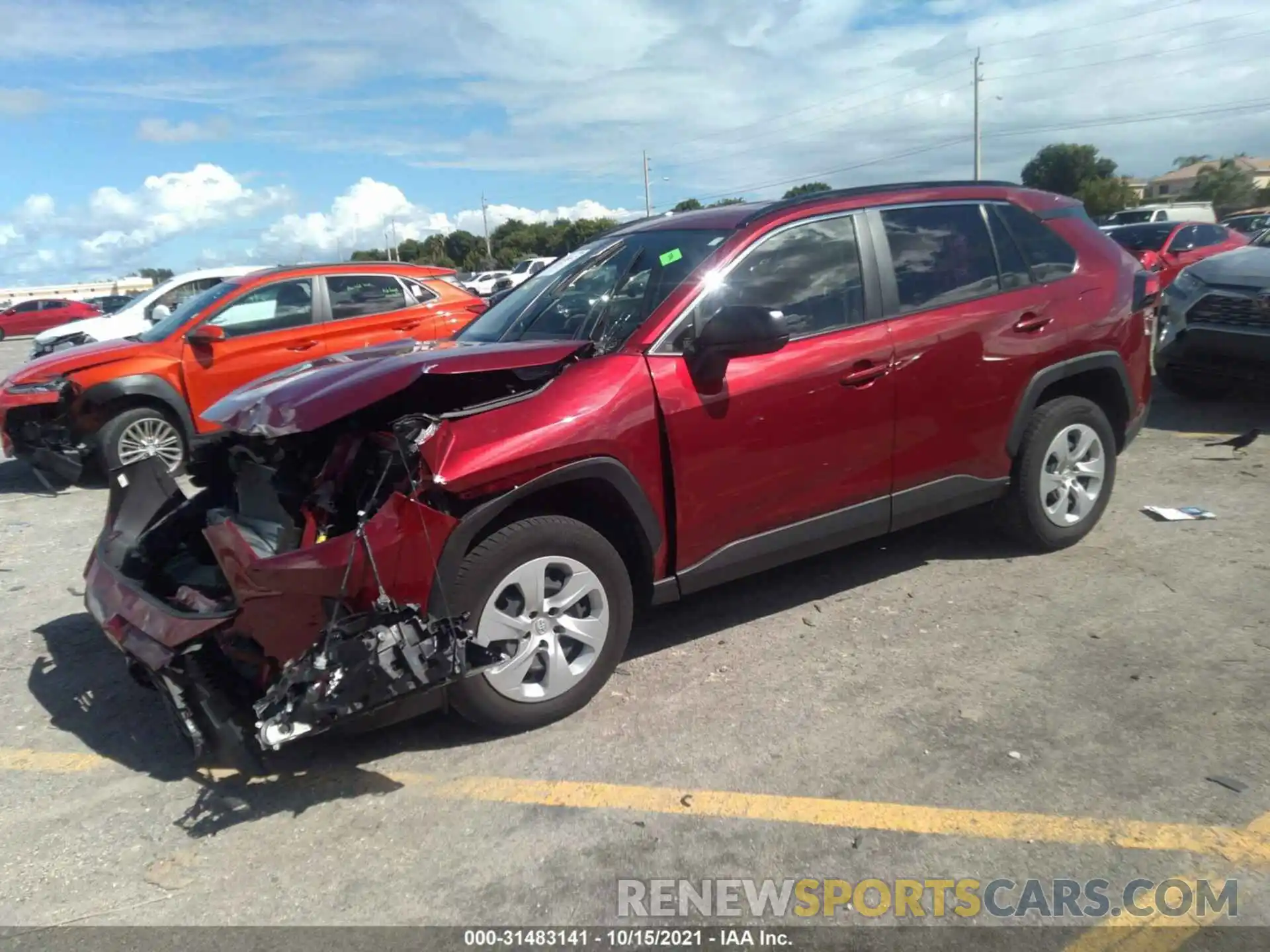 2 Photograph of a damaged car JTMH1RFVXKJ004108 TOYOTA RAV4 2019