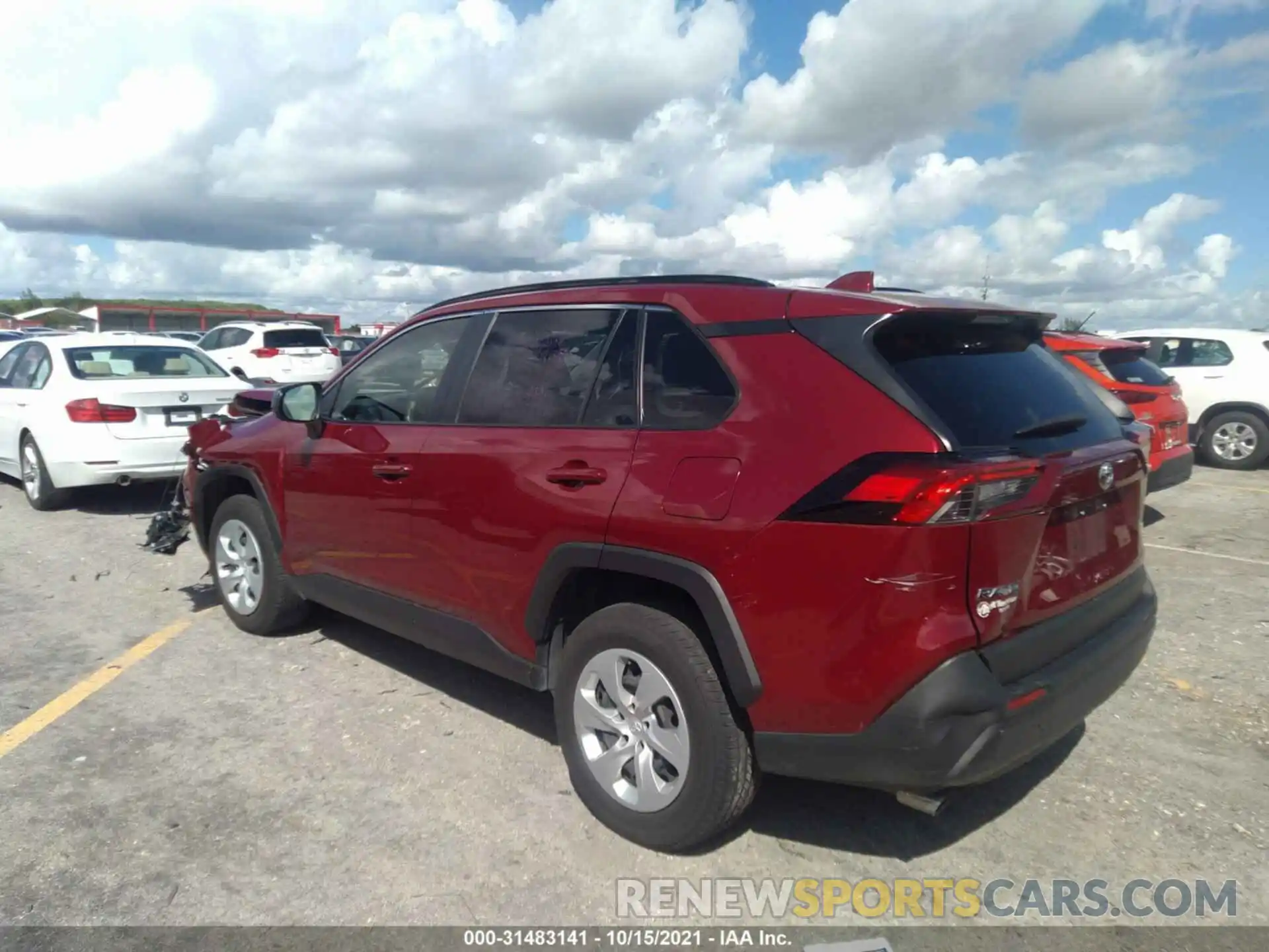 3 Photograph of a damaged car JTMH1RFVXKJ004108 TOYOTA RAV4 2019