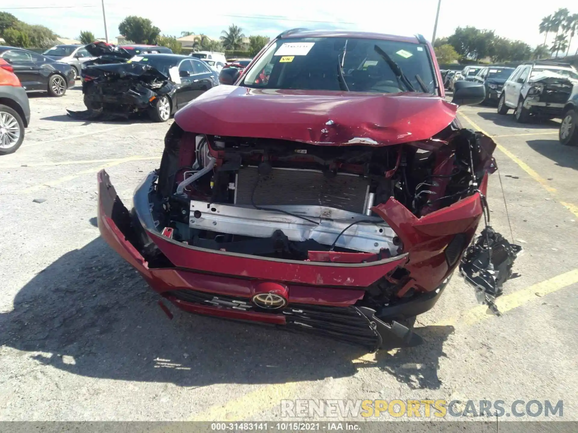 6 Photograph of a damaged car JTMH1RFVXKJ004108 TOYOTA RAV4 2019