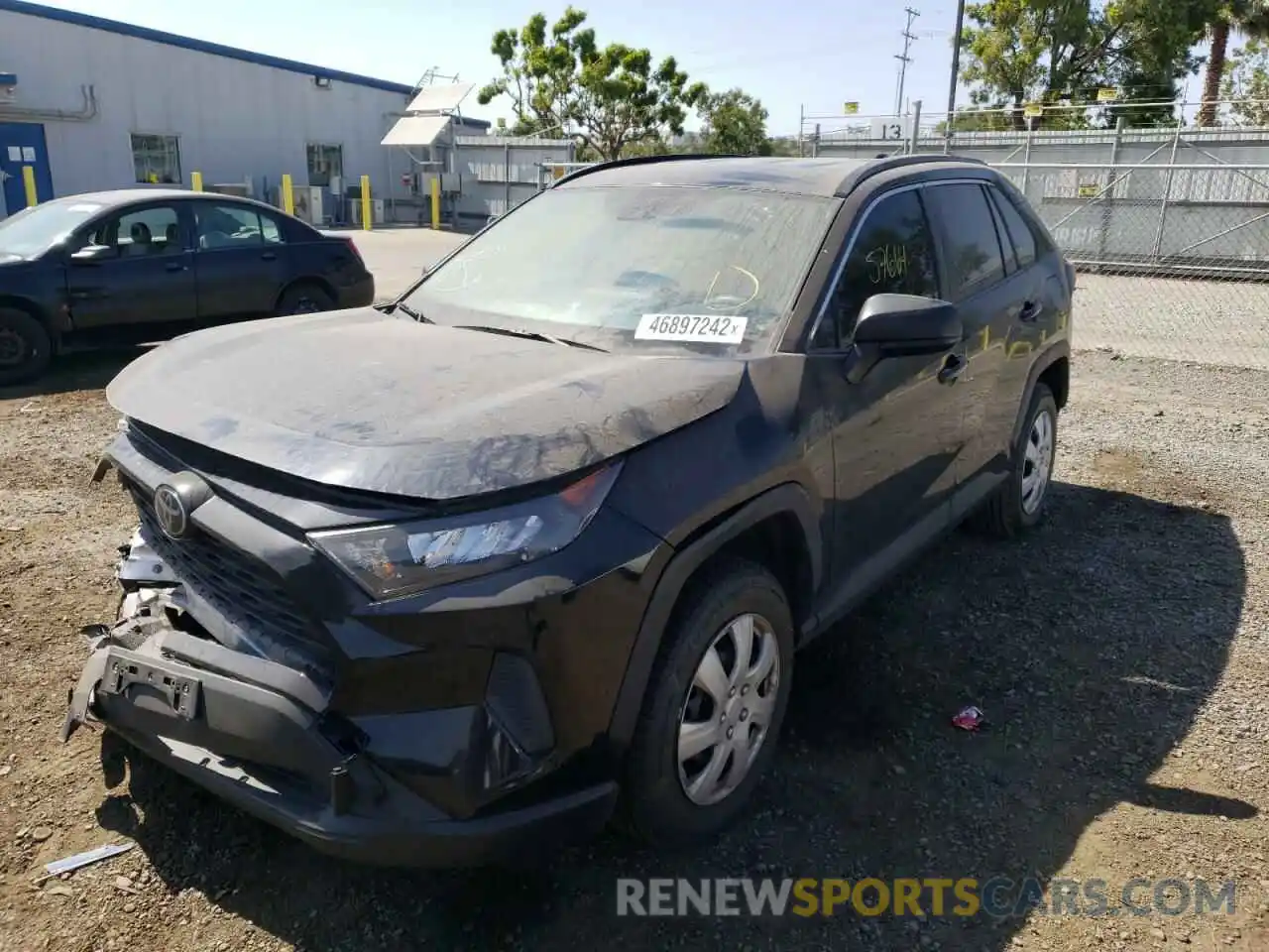 2 Photograph of a damaged car JTMH1RFVXKJ004903 TOYOTA RAV4 2019