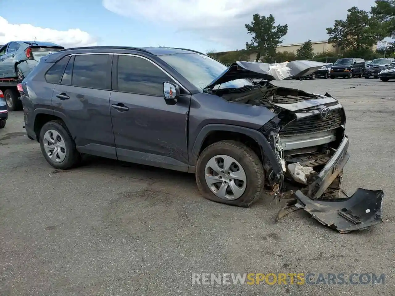 4 Photograph of a damaged car JTMH1RFVXKJ008644 TOYOTA RAV4 2019