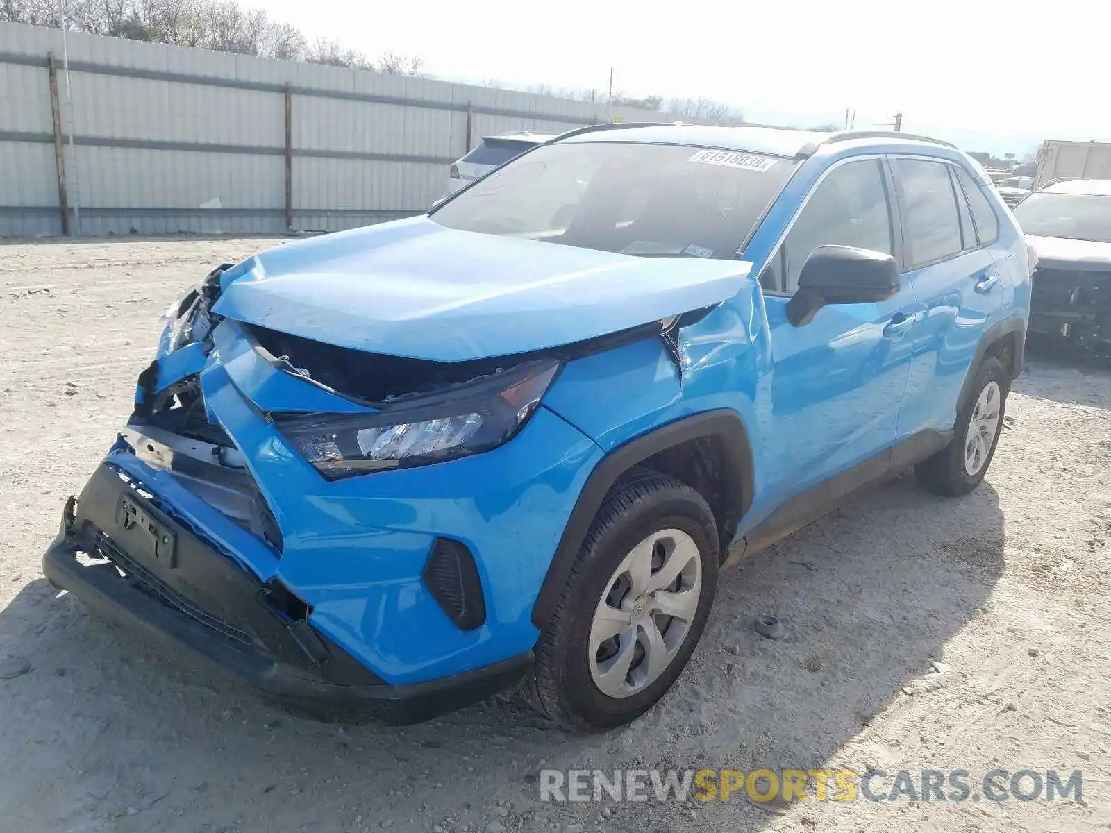 2 Photograph of a damaged car JTMH1RFVXKJ012418 TOYOTA RAV4 2019