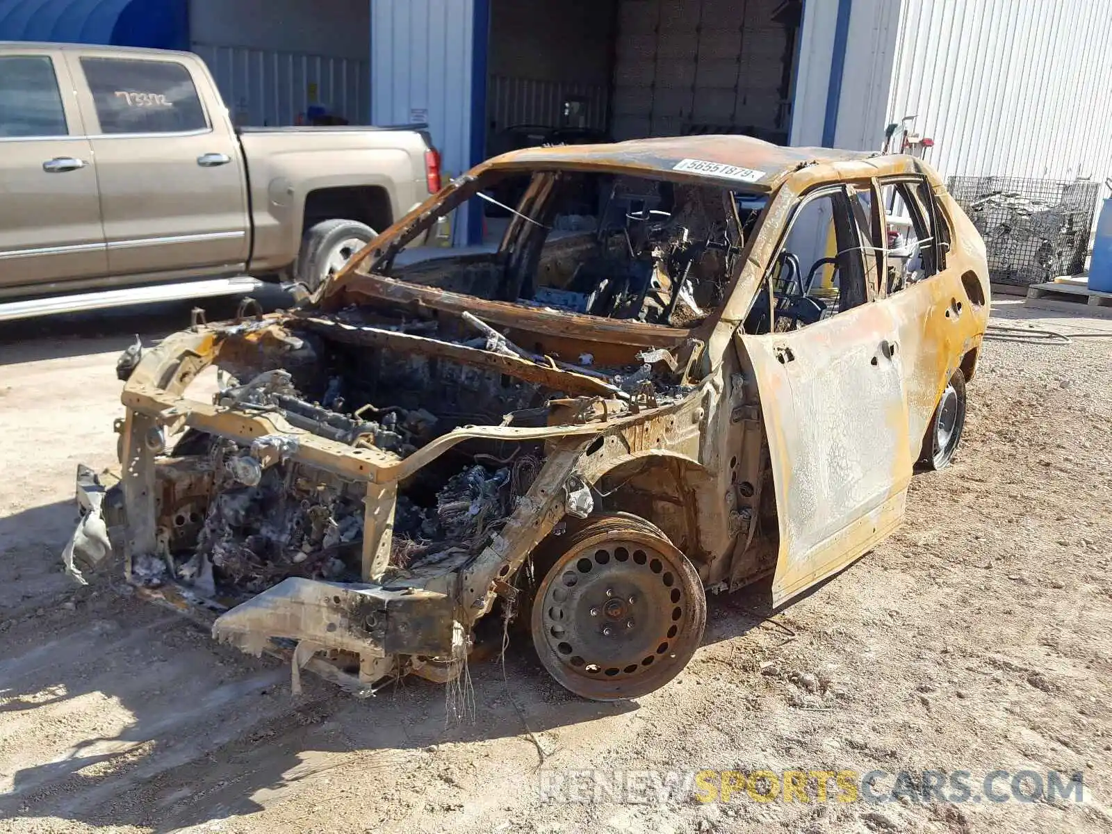 2 Photograph of a damaged car JTMH1RFVXKJ012645 TOYOTA RAV4 2019