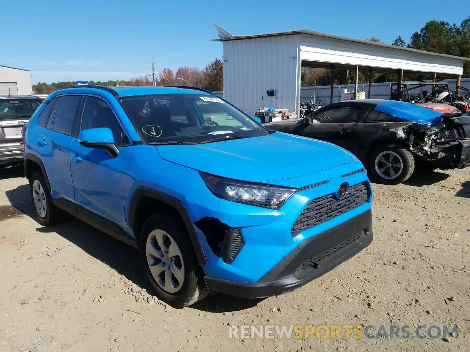 1 Photograph of a damaged car JTMK1RFV0KD007975 TOYOTA RAV4 2019