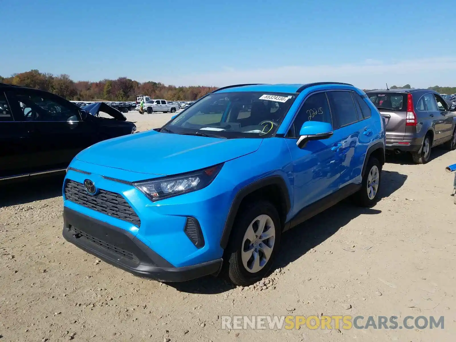 2 Photograph of a damaged car JTMK1RFV0KD007975 TOYOTA RAV4 2019