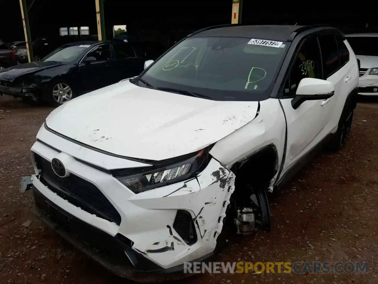 2 Photograph of a damaged car JTMK1RFV0KD025229 TOYOTA RAV4 2019