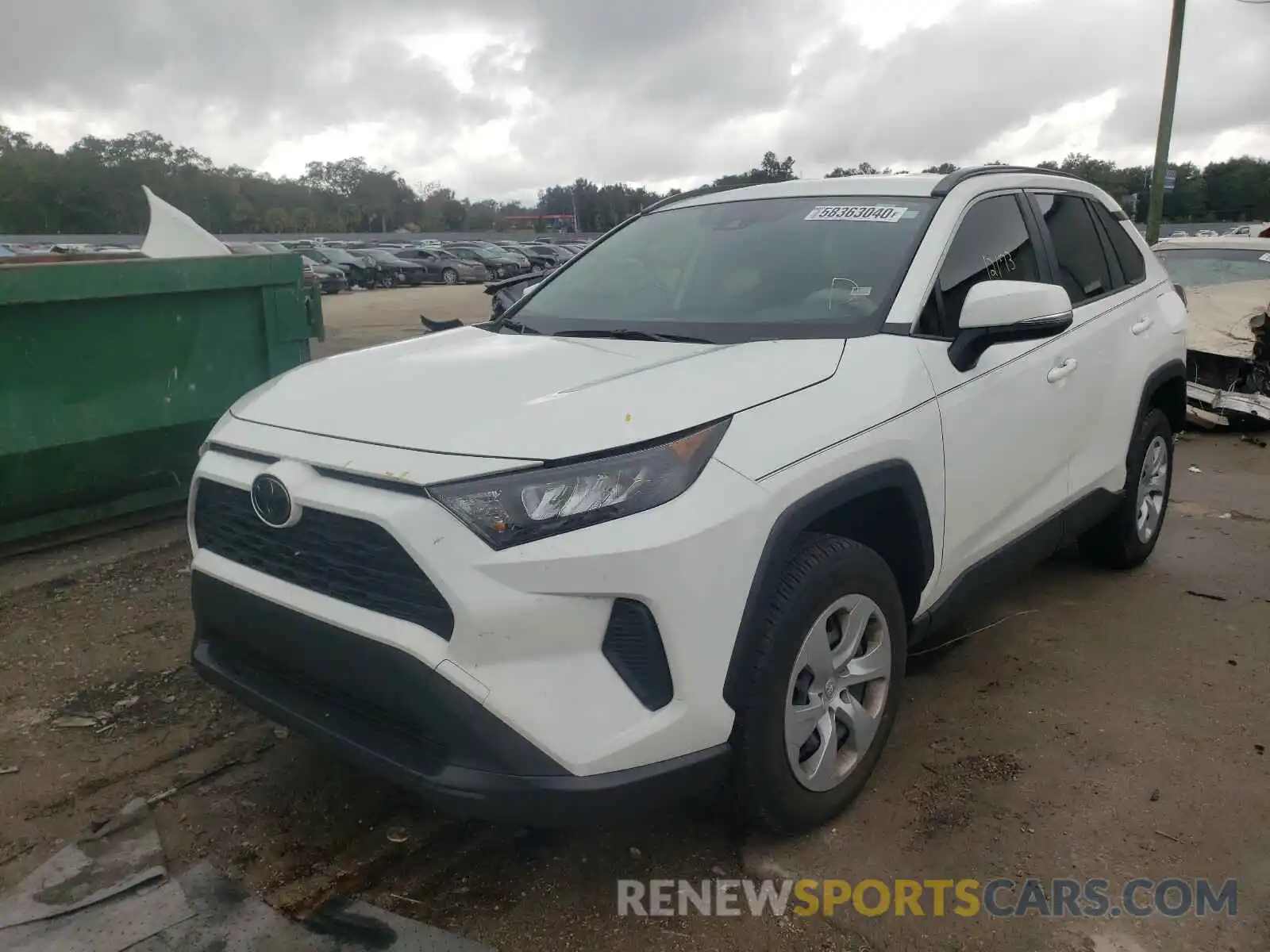 2 Photograph of a damaged car JTMK1RFV0KD029846 TOYOTA RAV4 2019