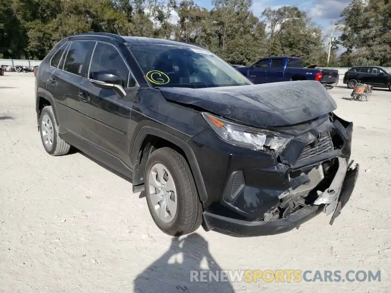 1 Photograph of a damaged car JTMK1RFV0KJ005046 TOYOTA RAV4 2019