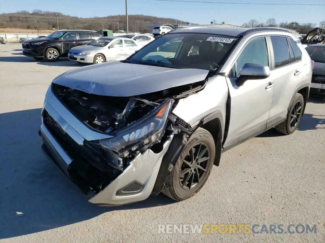 2 Photograph of a damaged car JTMK1RFV0KJ006469 TOYOTA RAV4 2019