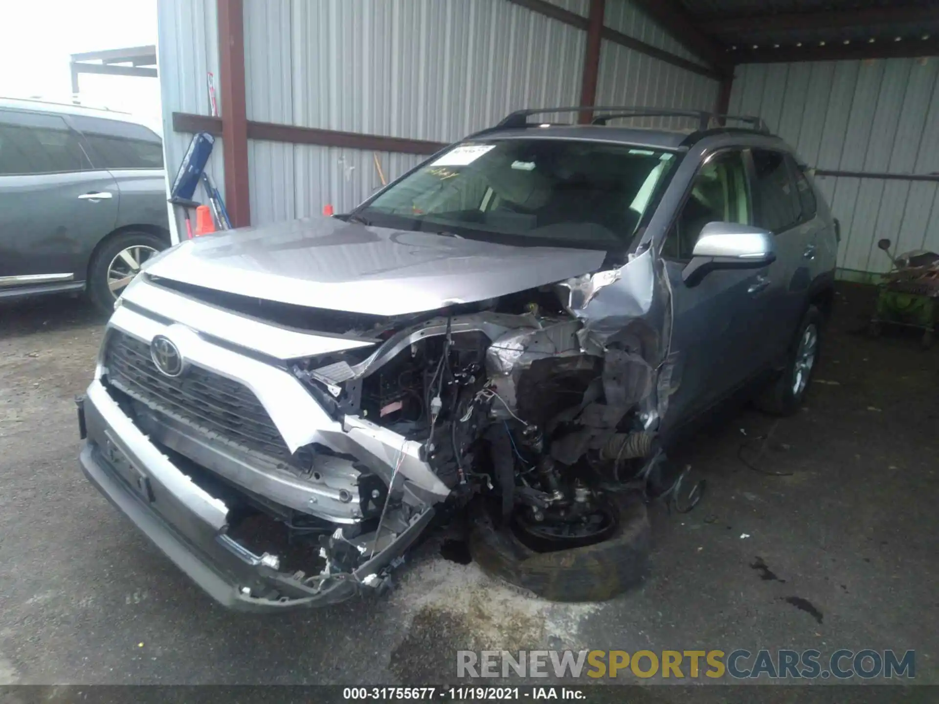 2 Photograph of a damaged car JTMK1RFV0KJ007413 TOYOTA RAV4 2019