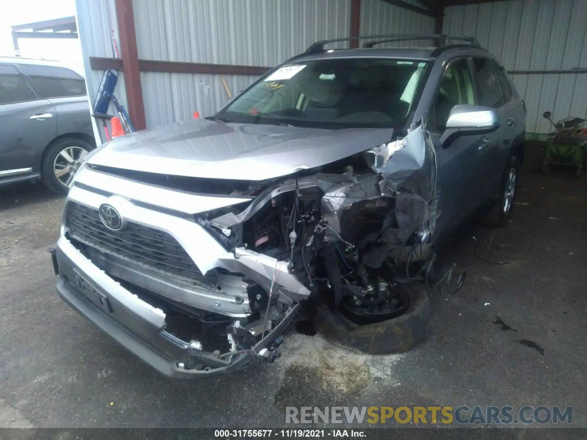 6 Photograph of a damaged car JTMK1RFV0KJ007413 TOYOTA RAV4 2019