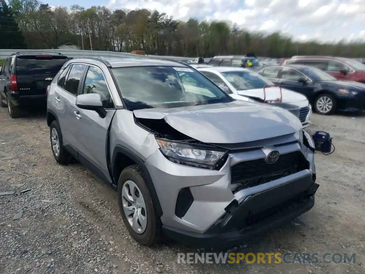 1 Photograph of a damaged car JTMK1RFV0KJ012174 TOYOTA RAV4 2019