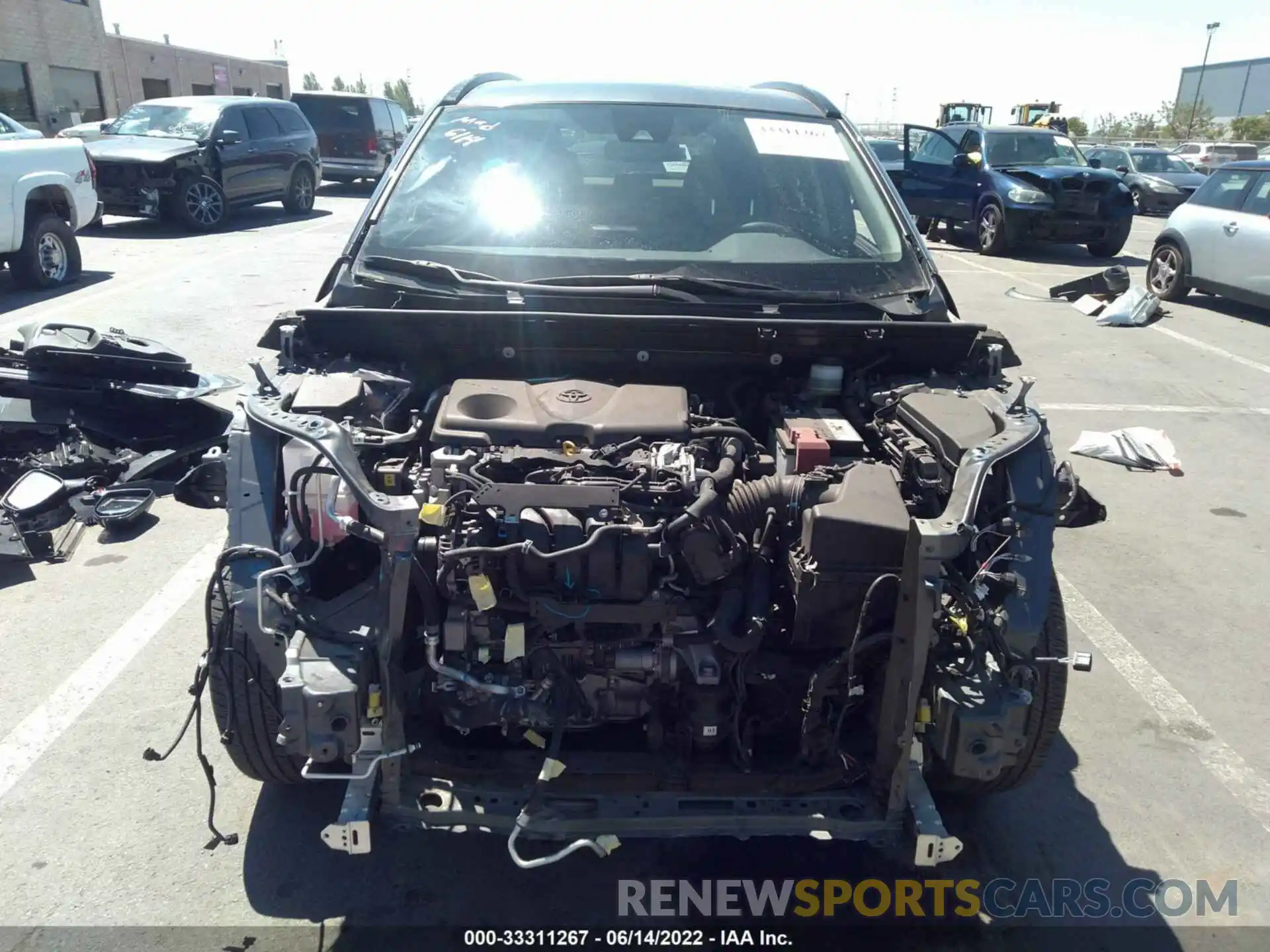 6 Photograph of a damaged car JTMK1RFV1KD009704 TOYOTA RAV4 2019