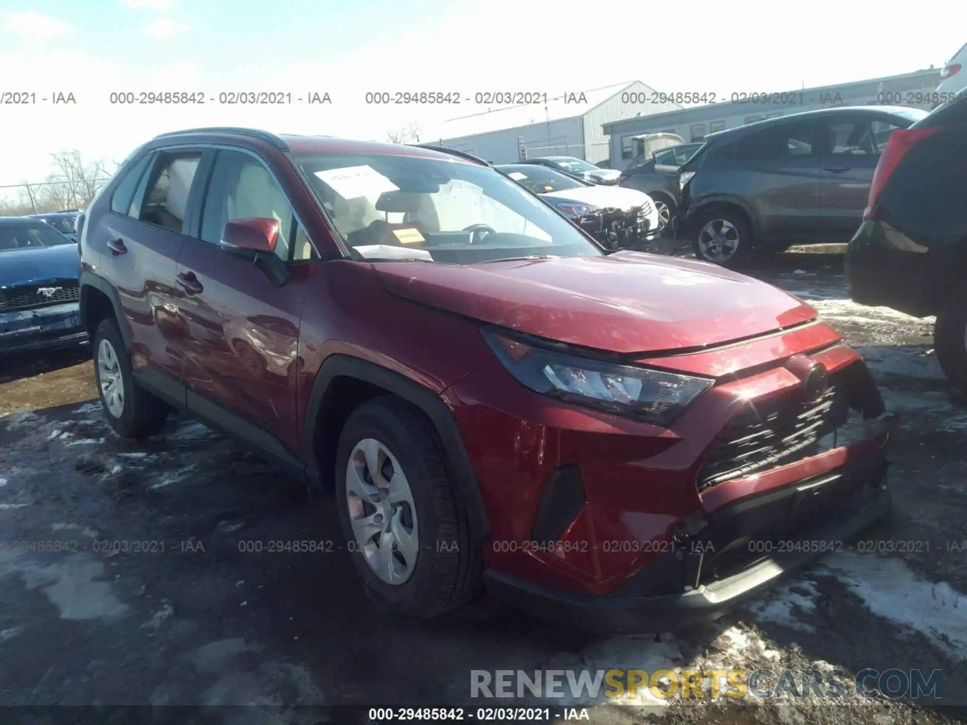 1 Photograph of a damaged car JTMK1RFV1KD510740 TOYOTA RAV4 2019