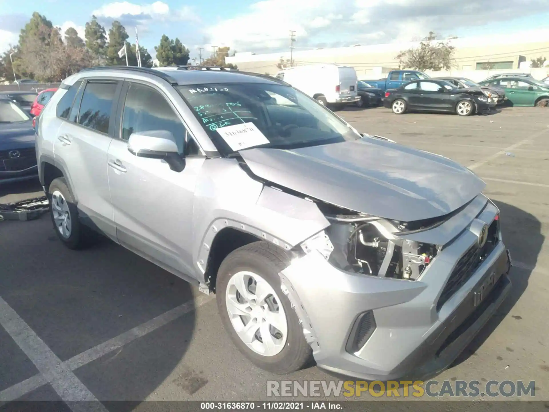 1 Photograph of a damaged car JTMK1RFV2KD013017 TOYOTA RAV4 2019