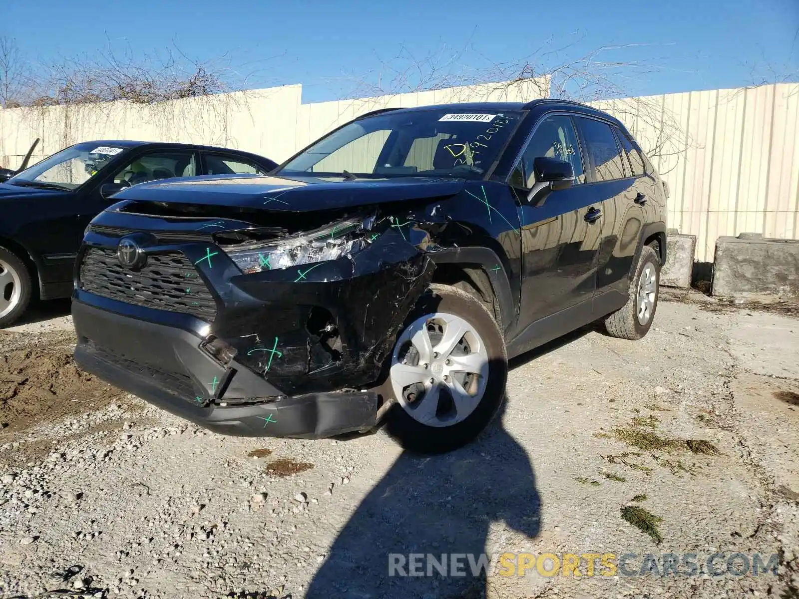 2 Photograph of a damaged car JTMK1RFV2KD029167 TOYOTA RAV4 2019