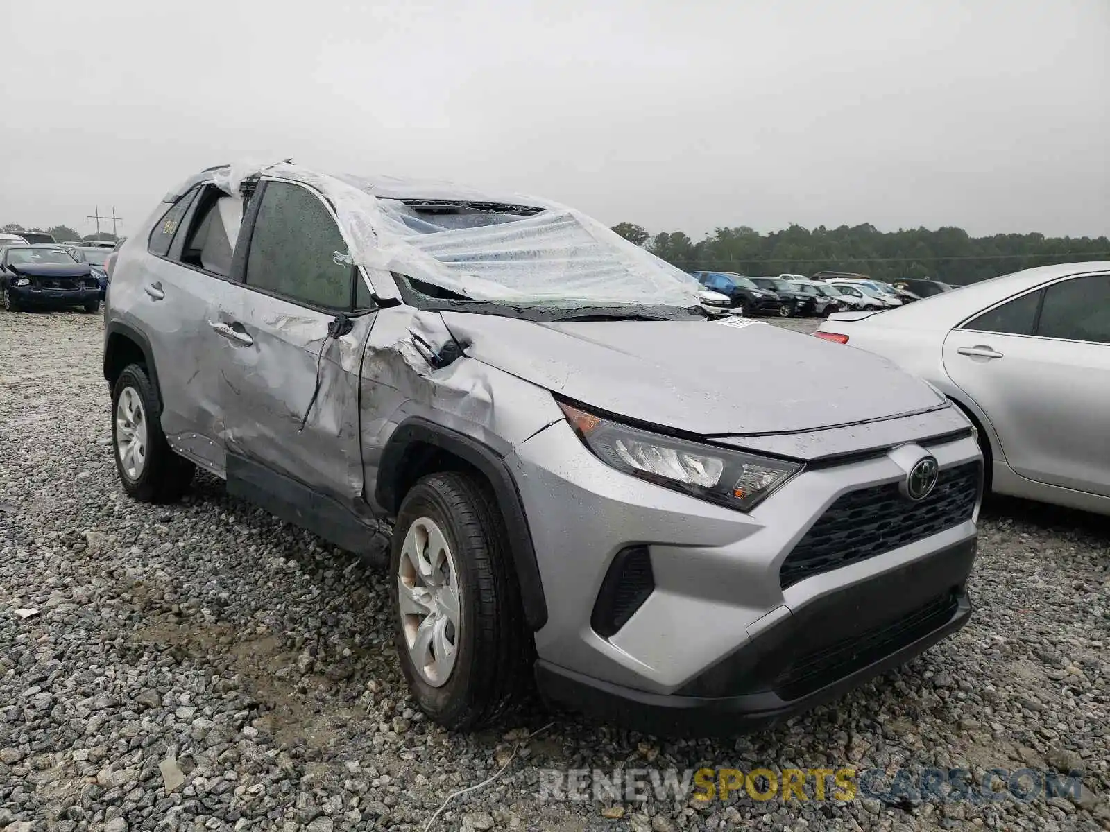 1 Photograph of a damaged car JTMK1RFV2KD039570 TOYOTA RAV4 2019