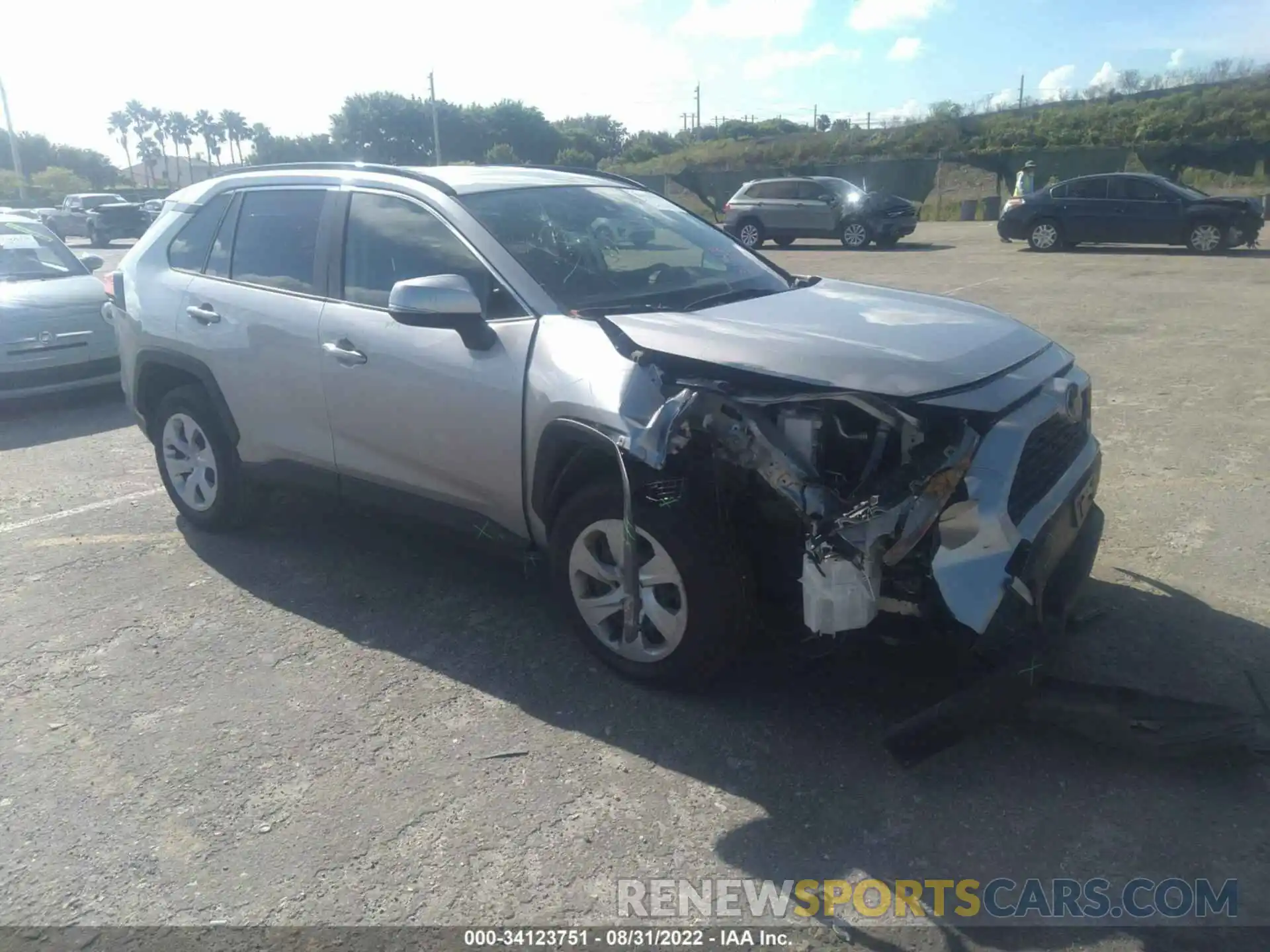 1 Photograph of a damaged car JTMK1RFV2KJ009177 TOYOTA RAV4 2019