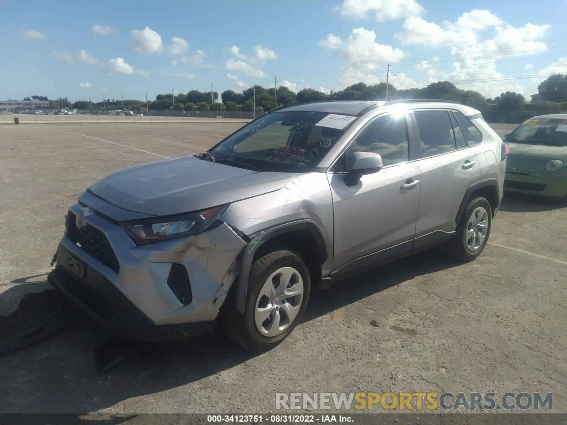 2 Photograph of a damaged car JTMK1RFV2KJ009177 TOYOTA RAV4 2019