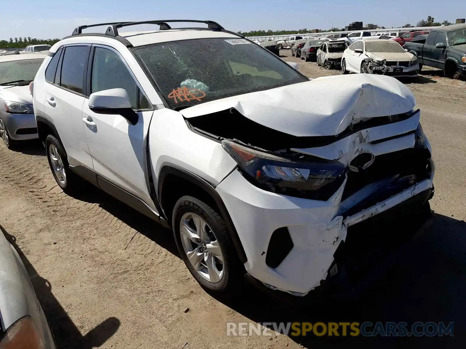 1 Photograph of a damaged car JTMK1RFV3KD006139 TOYOTA RAV4 2019