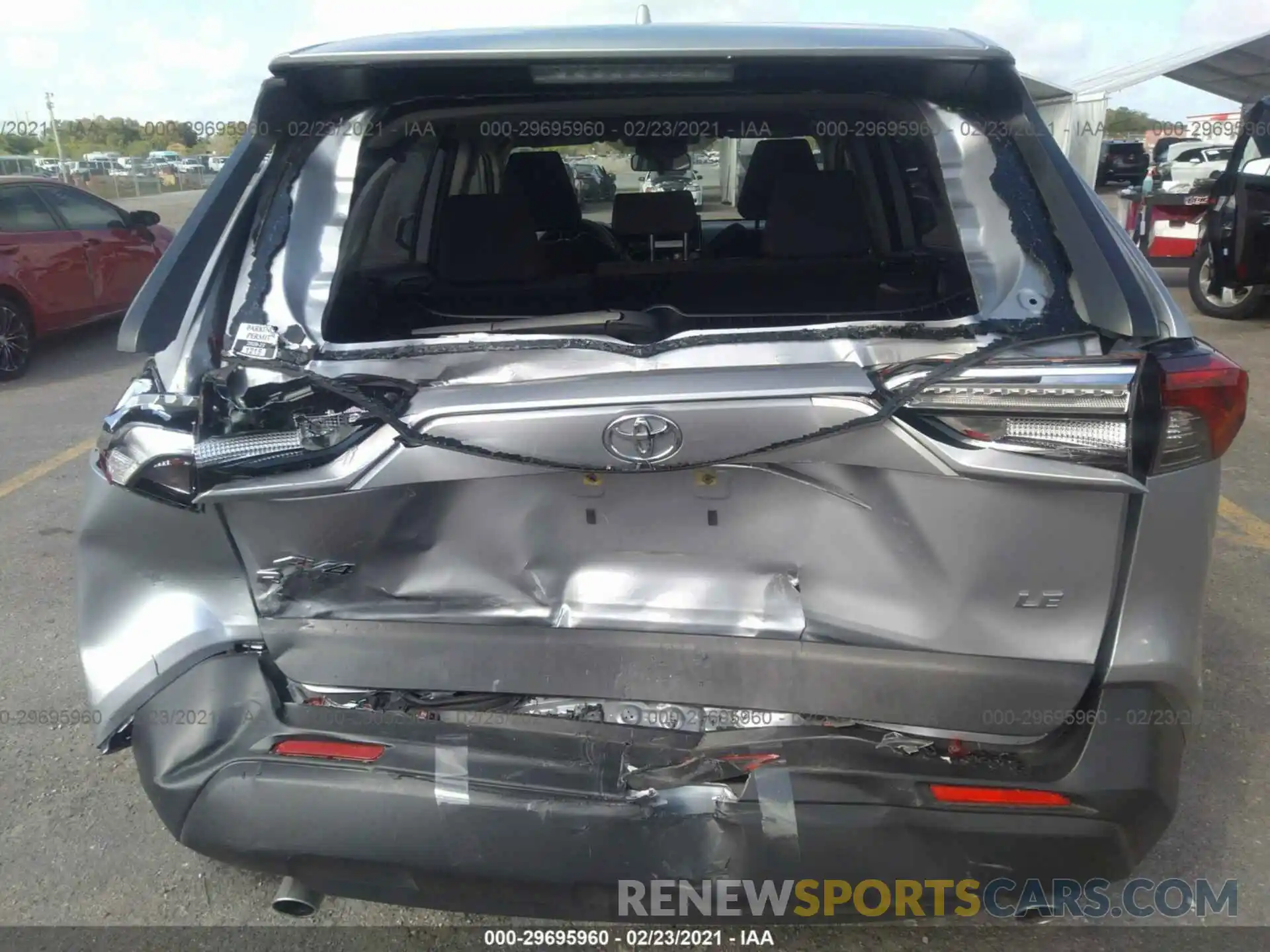 6 Photograph of a damaged car JTMK1RFV3KD008361 TOYOTA RAV4 2019