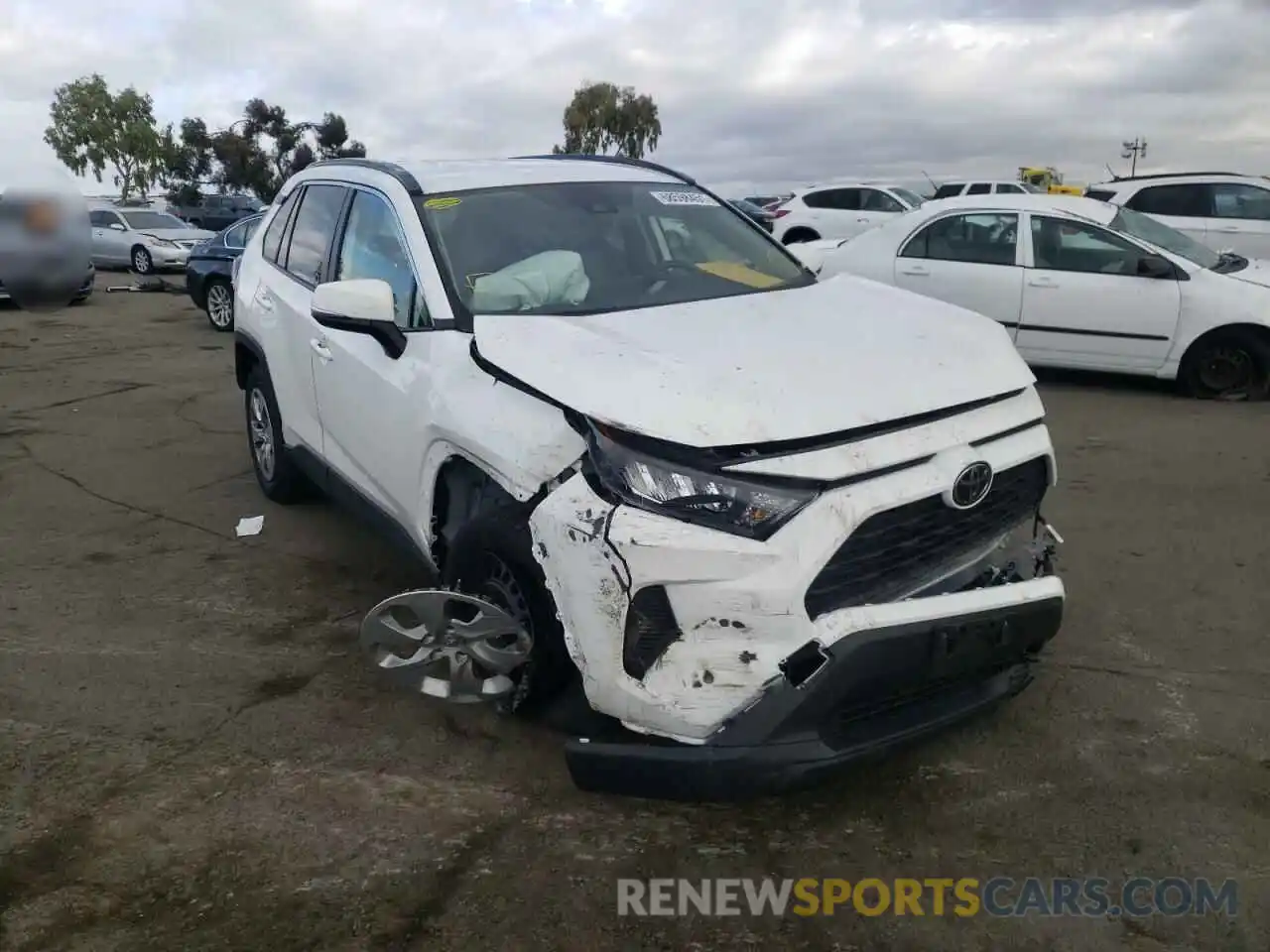 1 Photograph of a damaged car JTMK1RFV3KJ013142 TOYOTA RAV4 2019