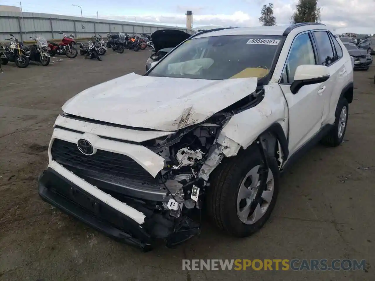 2 Photograph of a damaged car JTMK1RFV3KJ013142 TOYOTA RAV4 2019