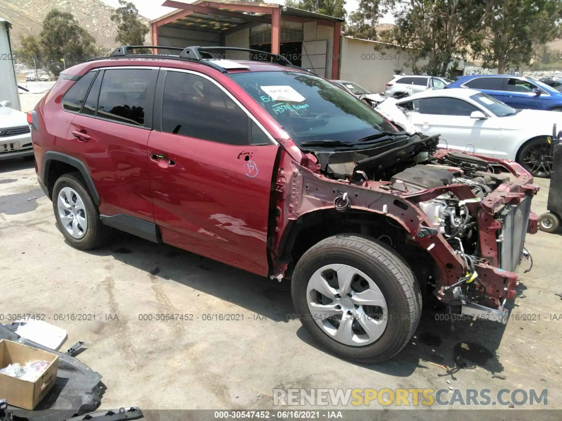 1 Photograph of a damaged car JTMK1RFV4KD016176 TOYOTA RAV4 2019
