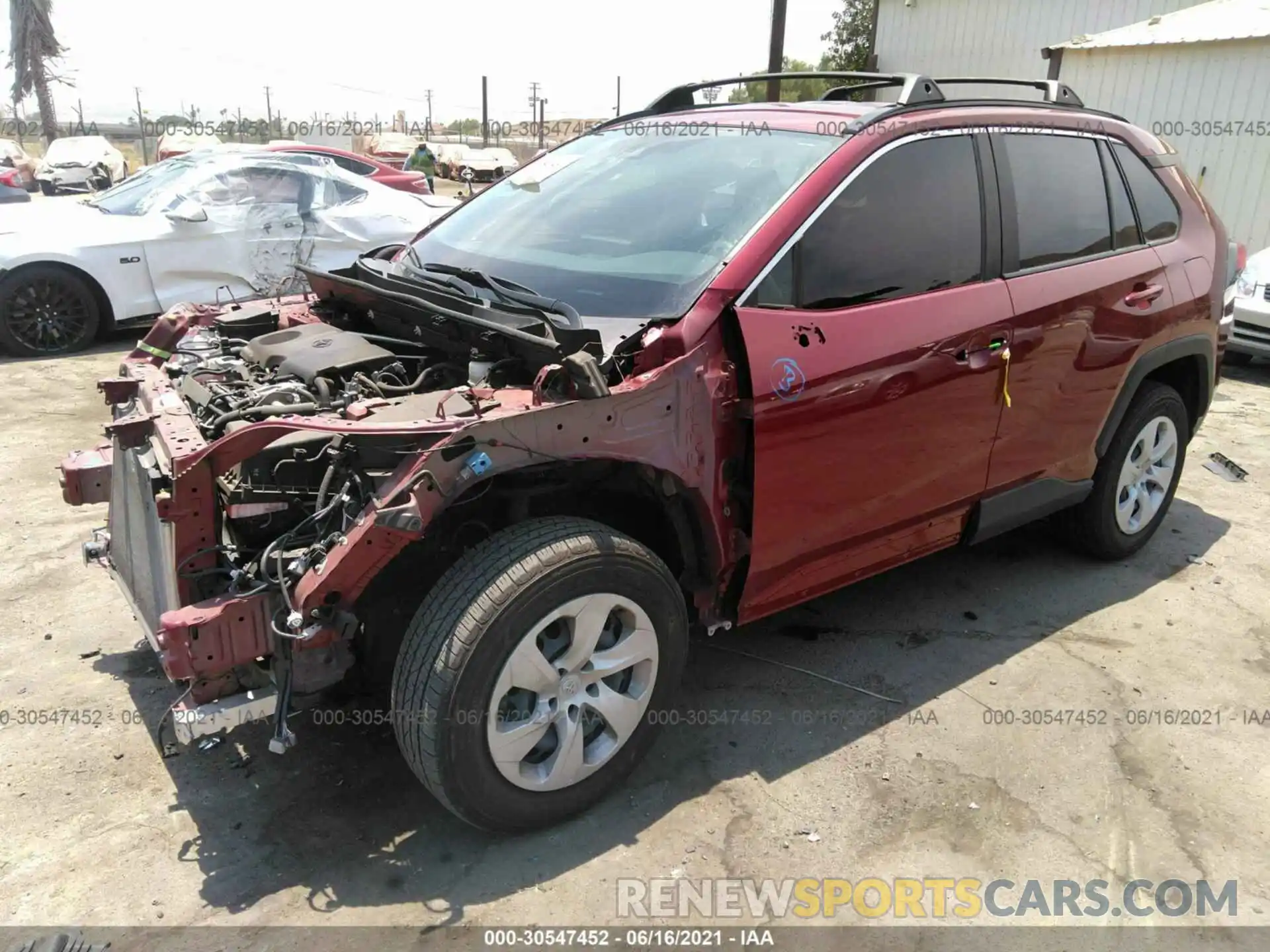 2 Photograph of a damaged car JTMK1RFV4KD016176 TOYOTA RAV4 2019