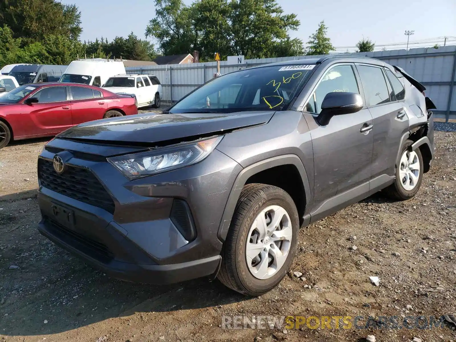 2 Photograph of a damaged car JTMK1RFV4KD018252 TOYOTA RAV4 2019