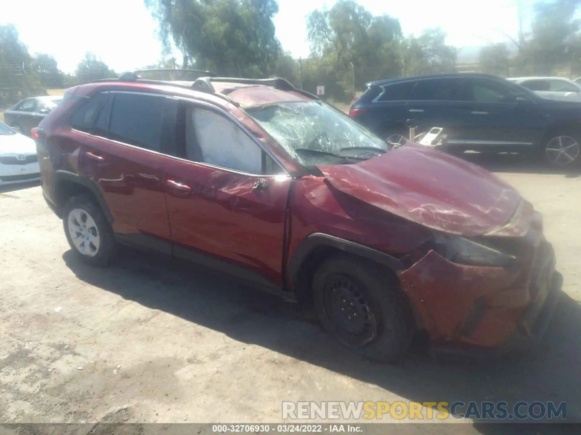 1 Photograph of a damaged car JTMK1RFV4KD506259 TOYOTA RAV4 2019