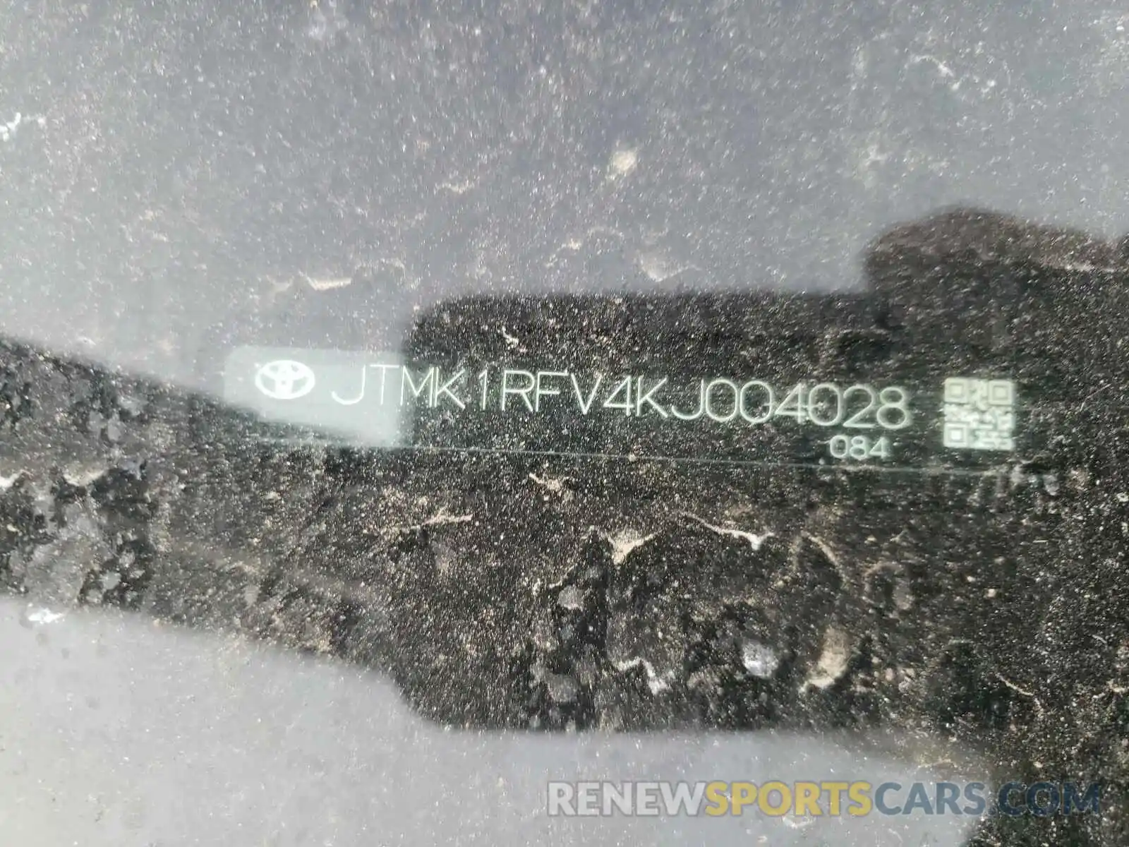 10 Фотография поврежденного автомобиля JTMK1RFV4KJ004028 TOYOTA RAV4 2019