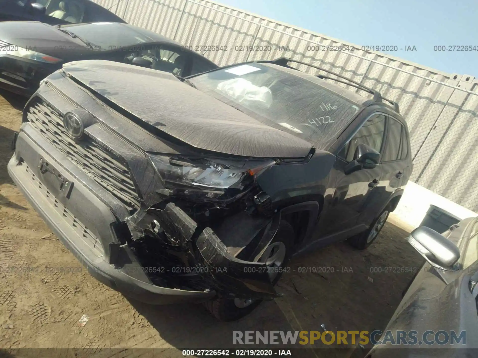 2 Photograph of a damaged car JTMK1RFV4KJ005695 TOYOTA RAV4 2019