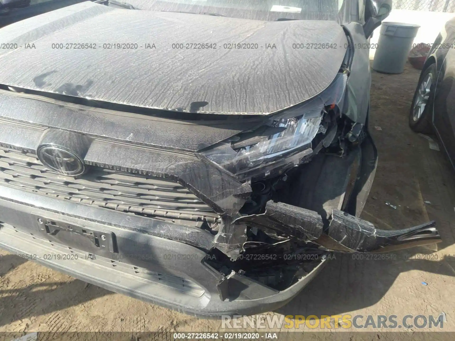 6 Photograph of a damaged car JTMK1RFV4KJ005695 TOYOTA RAV4 2019