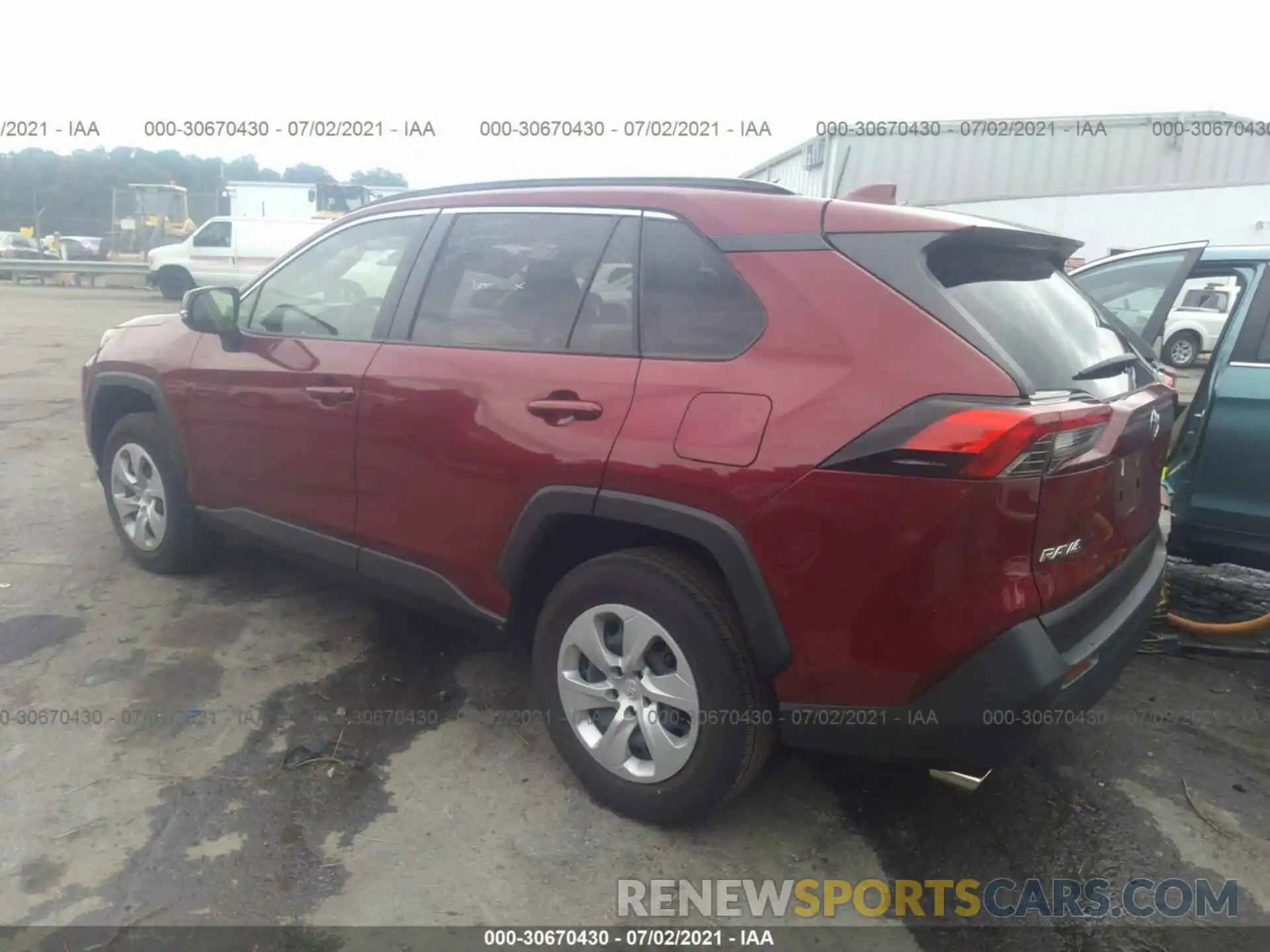 3 Photograph of a damaged car JTMK1RFV4KJ014607 TOYOTA RAV4 2019