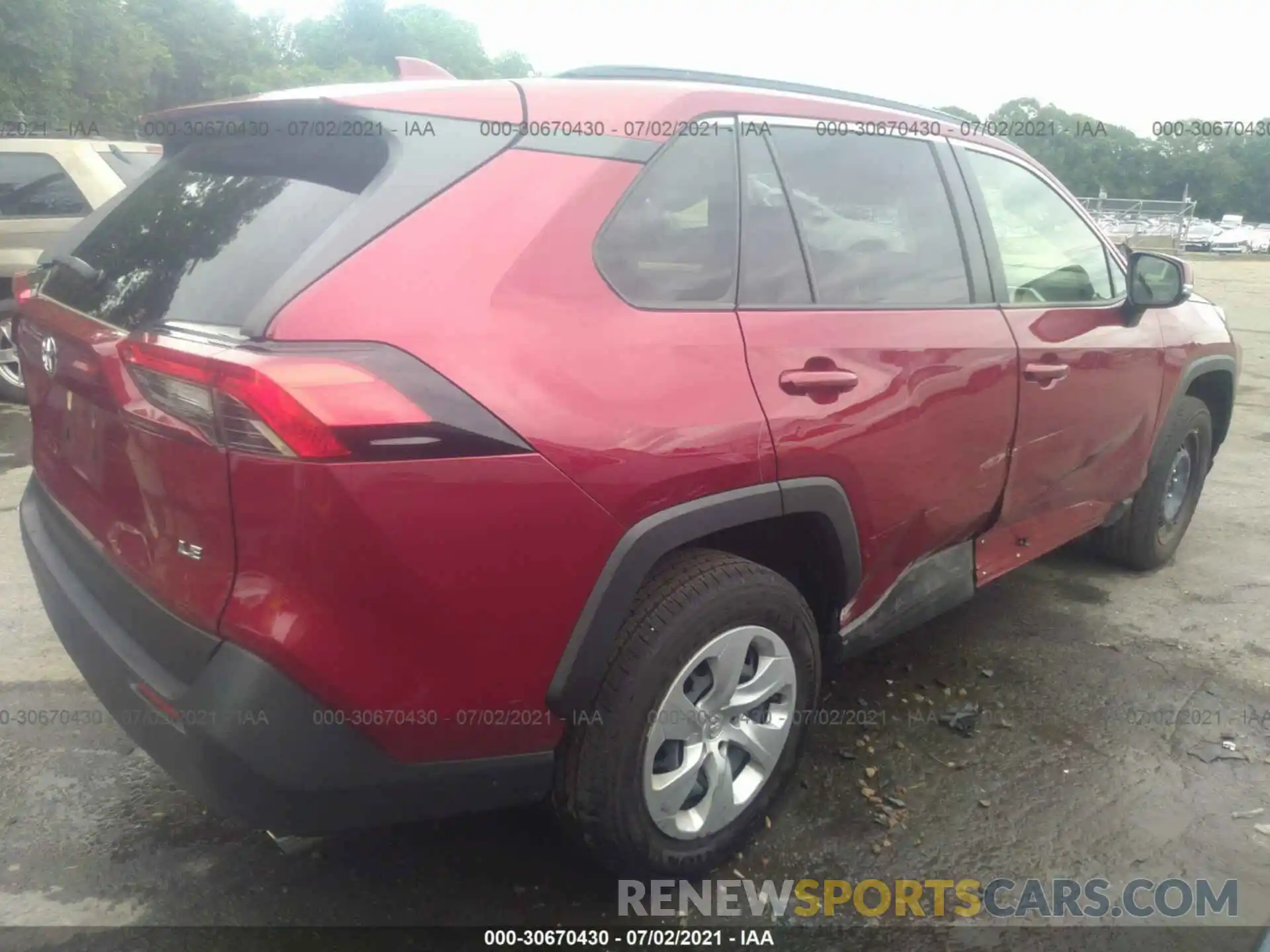 4 Photograph of a damaged car JTMK1RFV4KJ014607 TOYOTA RAV4 2019