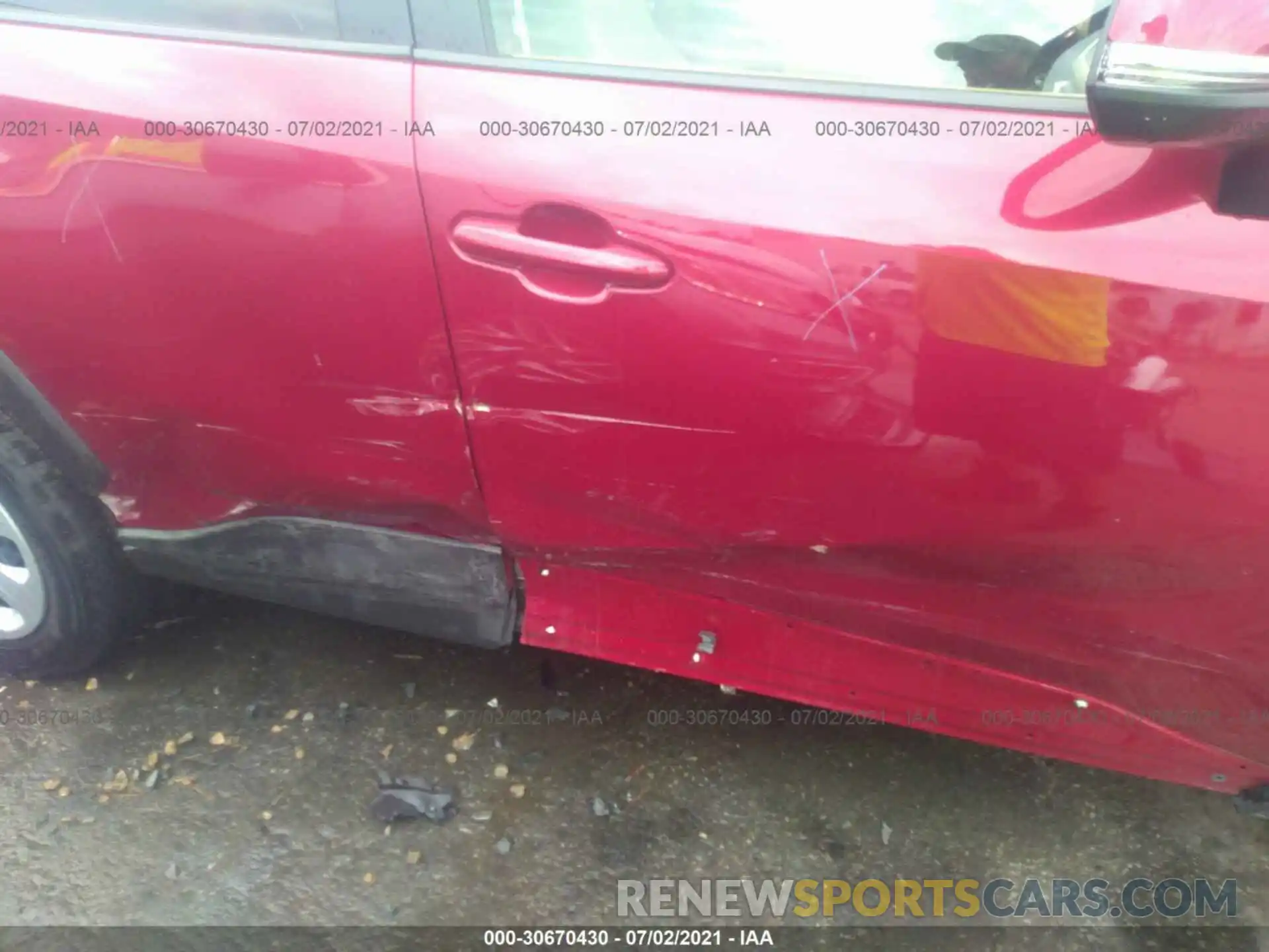 6 Photograph of a damaged car JTMK1RFV4KJ014607 TOYOTA RAV4 2019