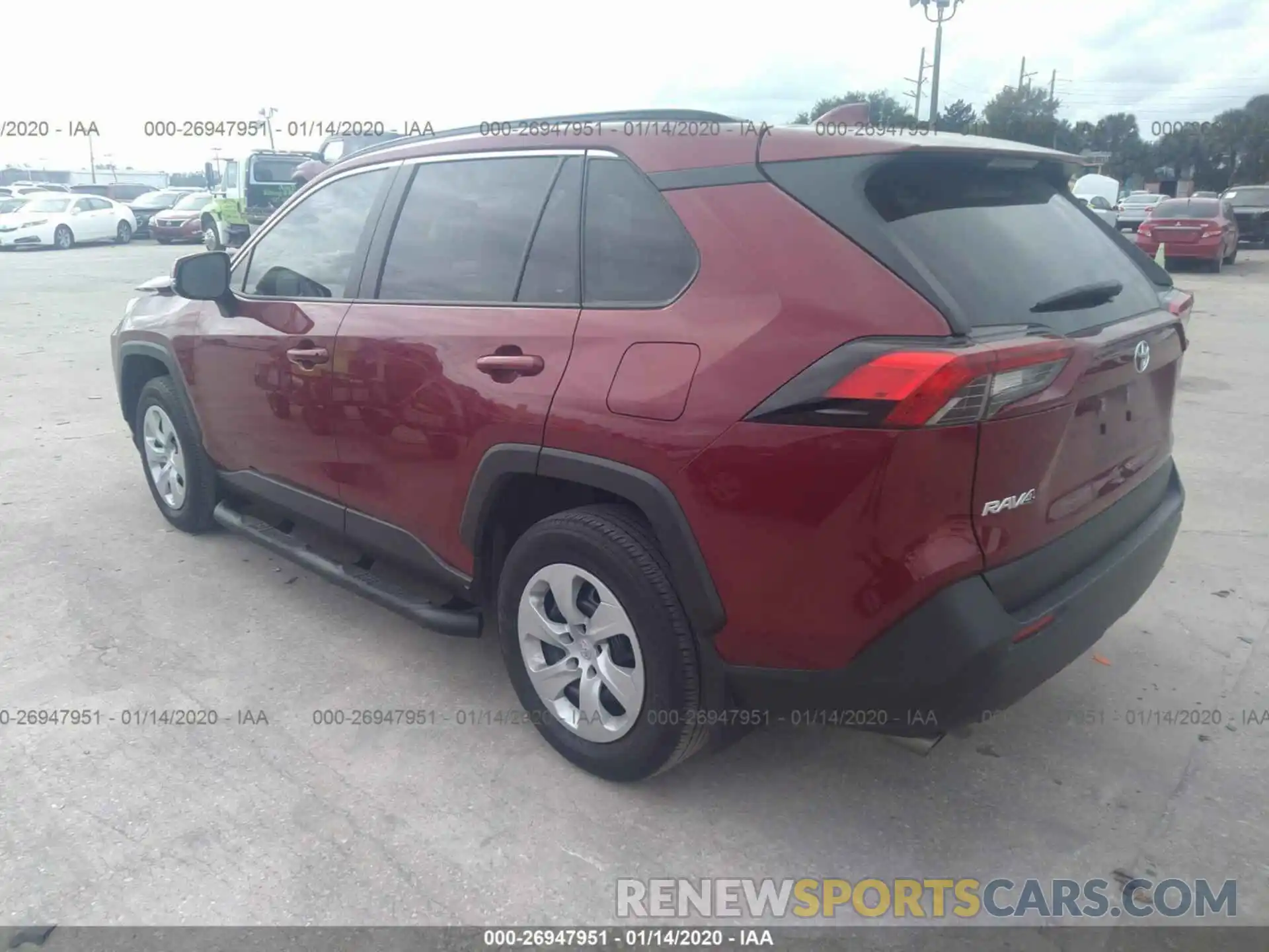 3 Фотография поврежденного автомобиля JTMK1RFV5KD500079 TOYOTA RAV4 2019