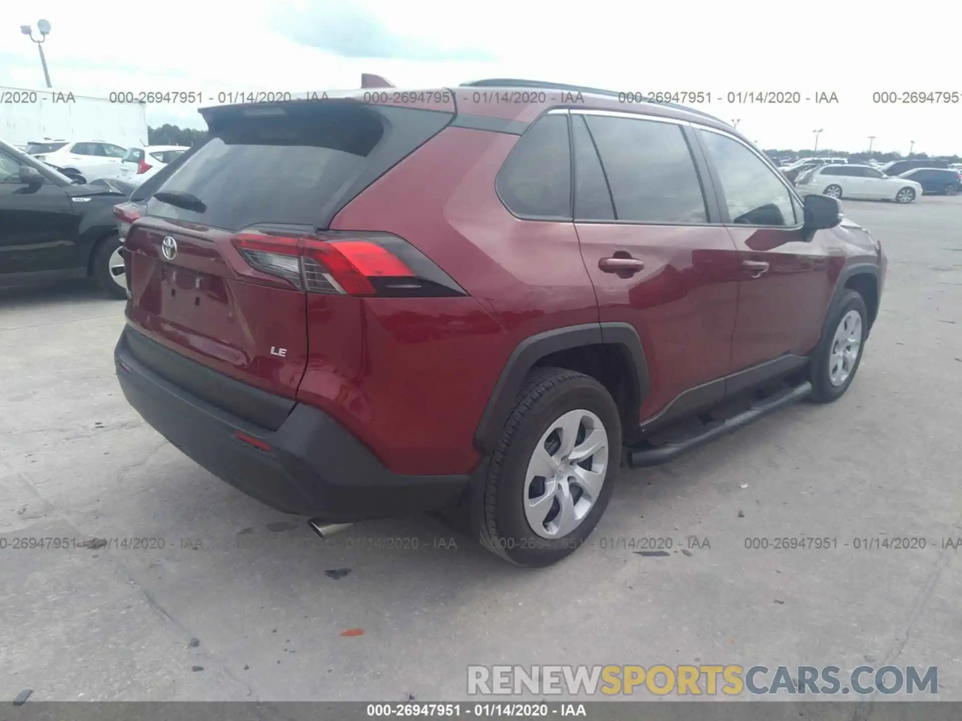 4 Фотография поврежденного автомобиля JTMK1RFV5KD500079 TOYOTA RAV4 2019