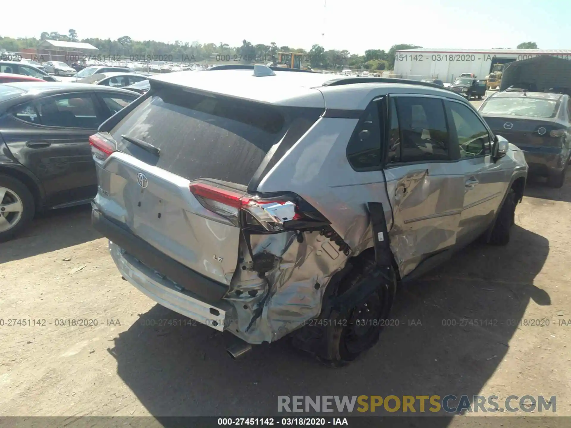 6 Photograph of a damaged car JTMK1RFV5KJ009190 TOYOTA RAV4 2019