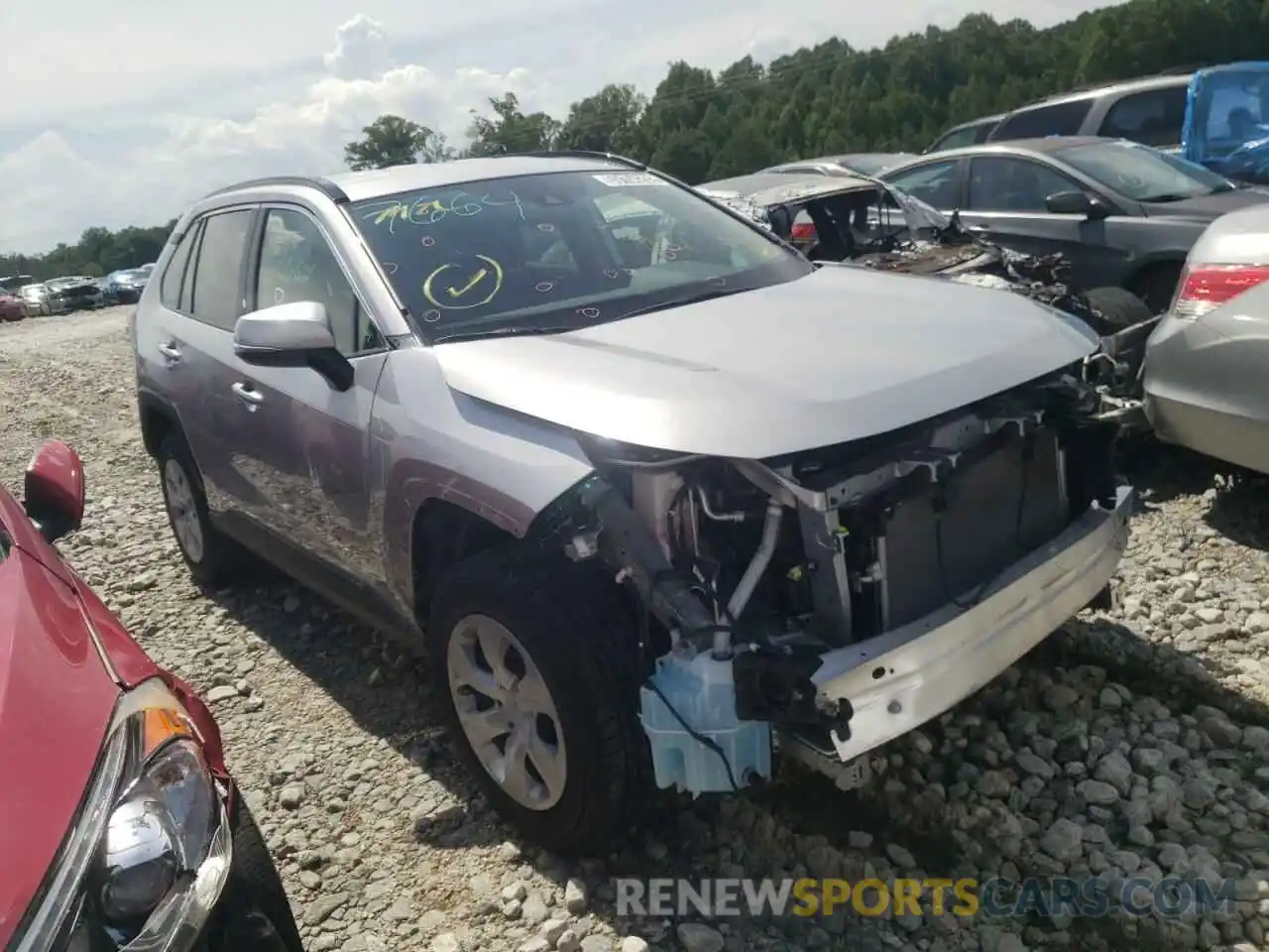 1 Photograph of a damaged car JTMK1RFV6KD018155 TOYOTA RAV4 2019