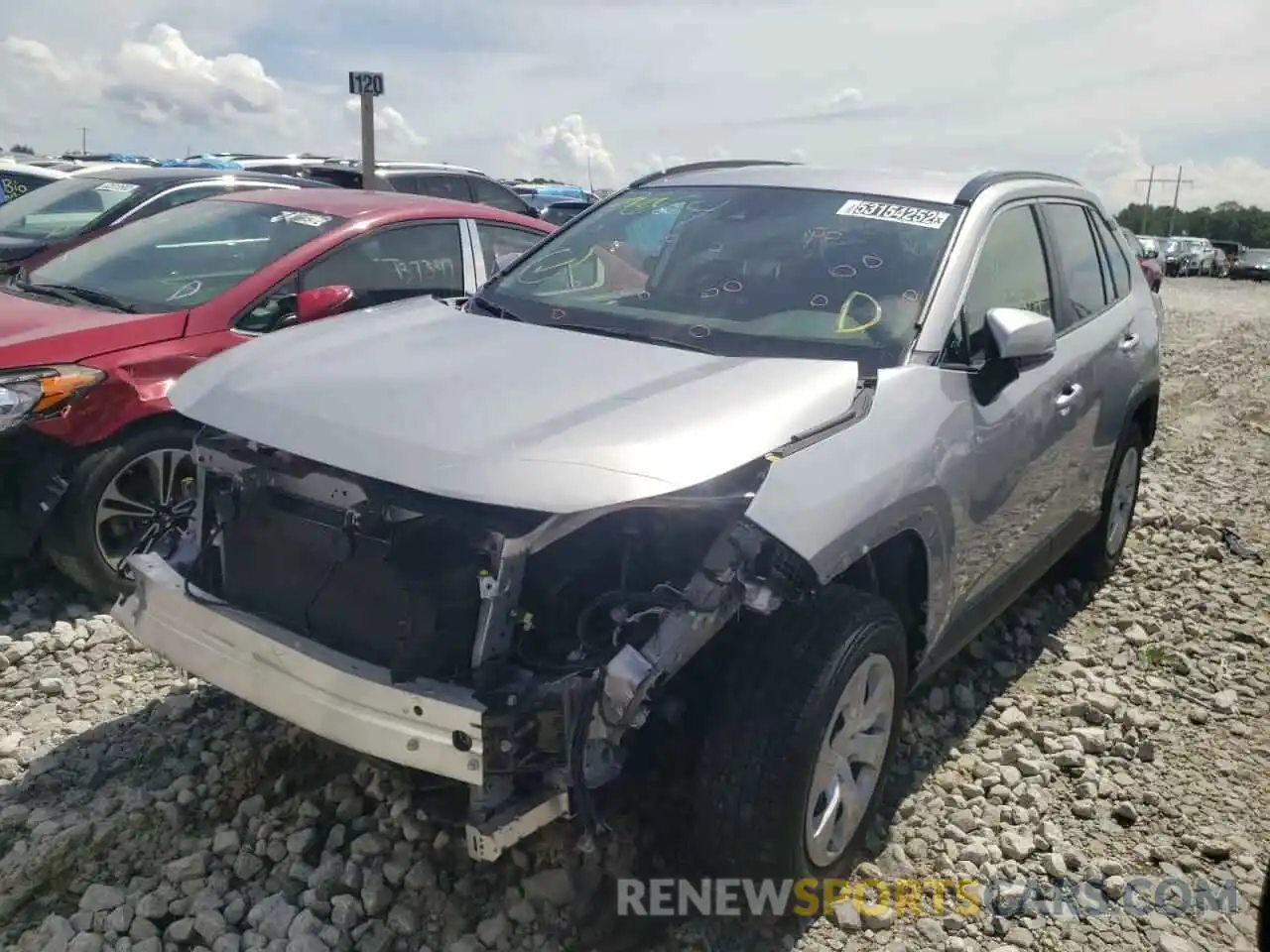 2 Photograph of a damaged car JTMK1RFV6KD018155 TOYOTA RAV4 2019