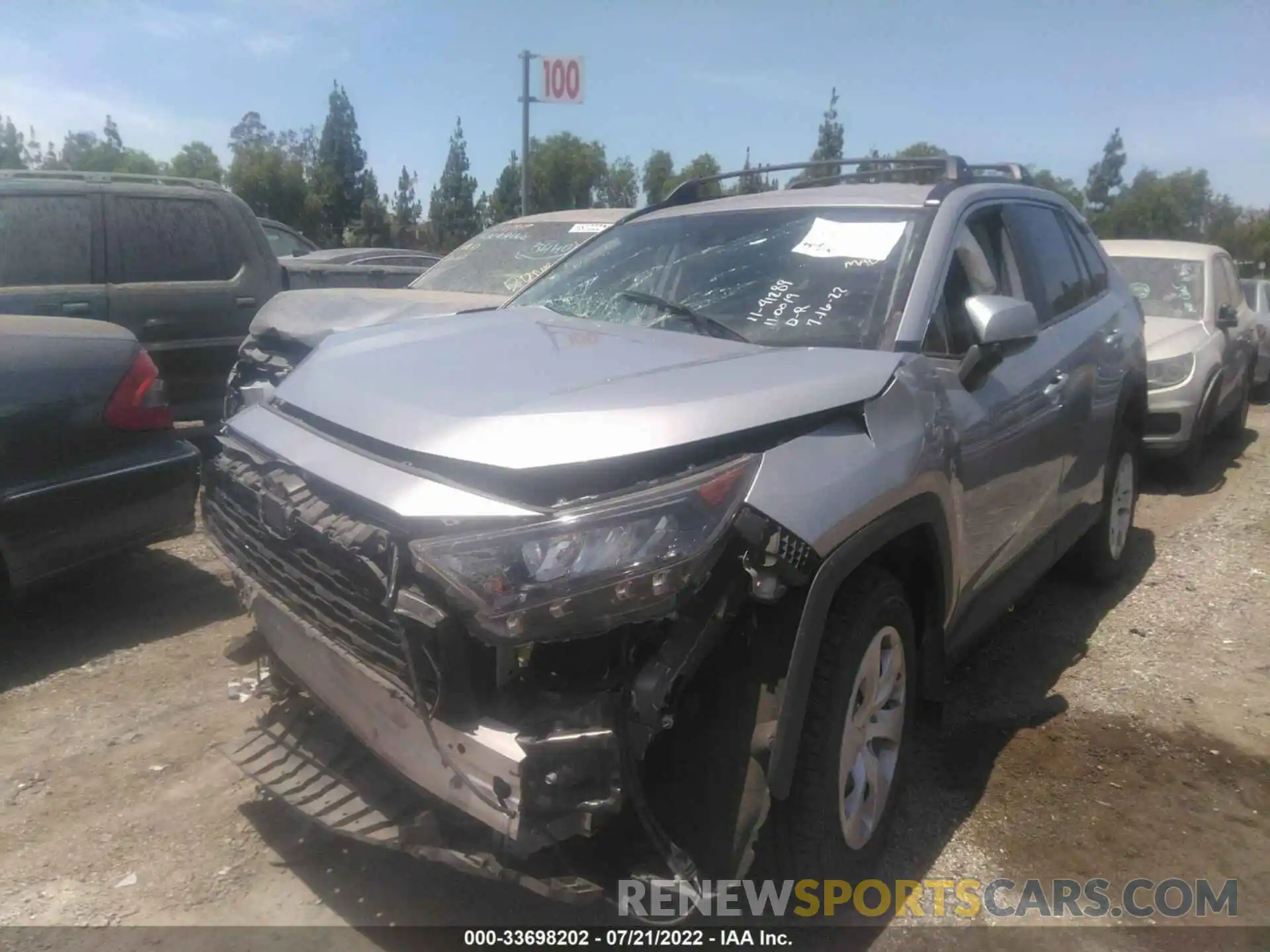 2 Photograph of a damaged car JTMK1RFV6KD501676 TOYOTA RAV4 2019