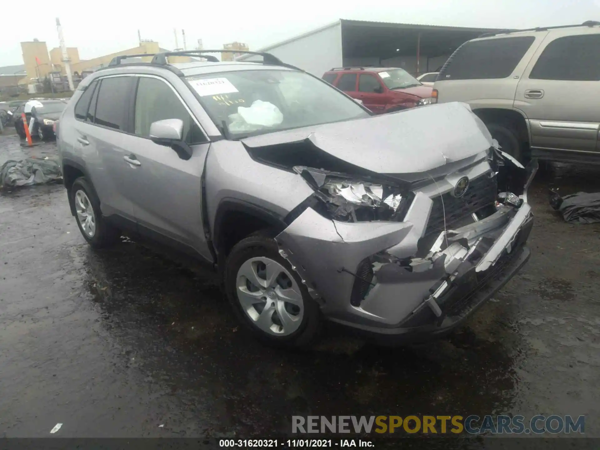 1 Photograph of a damaged car JTMK1RFV6KJ007531 TOYOTA RAV4 2019